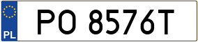 Truck License Plate